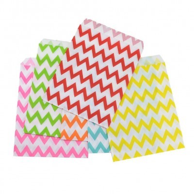 现货供应可降解彩色圆点牛皮纸袋食品袋糖果纸袋美亚马逊8*15cm图4