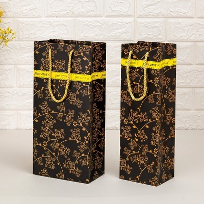 厂家现货单双支酒袋红酒袋葡萄酒牛皮纸定制包装盒印logo香烟回礼图3