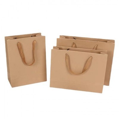 现货服装牛皮纸手提袋礼品包装袋外卖手拎袋大袋子批发可加印logo图4