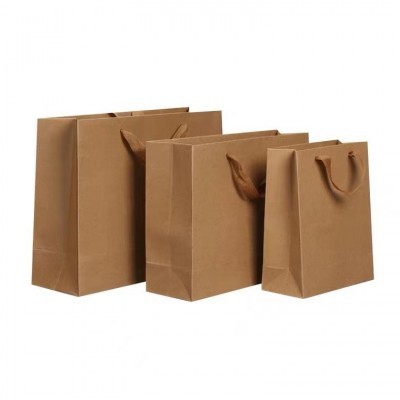 现货服装牛皮纸手提袋礼品包装袋外卖手拎袋大袋子批发可加印logo图3