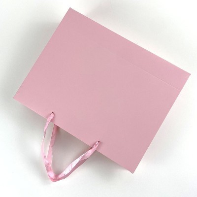 现货批发白卡纸袋包装袋手提袋 礼品广告袋服装店纸袋批发定 做图5