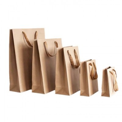 手提袋子批发牛皮纸袋现货加厚礼品袋购物服装包装手提袋现货批发图5