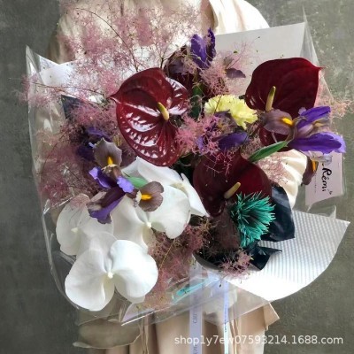 防水波点立体压纹纸浮雕艺术纸花艺鲜花花束包装纸花店资材工厂图3