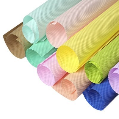 防水波点立体压纹纸浮雕艺术纸花艺鲜花花束包装纸花店资材工厂图4