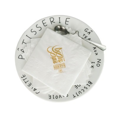 餐巾纸定制可印logo酒店西餐厅商用餐饮咖啡店外卖正方形广告纸巾图5