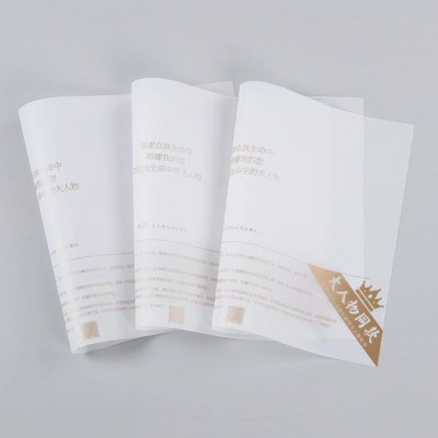 饰品硫酸纸包装纸绘描图纸礼盒垫纸牛油纸硫酸纸定制烫金印刷logo图2