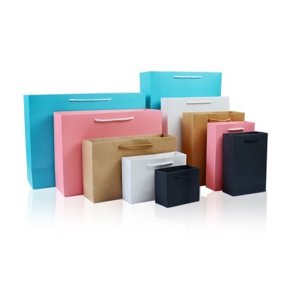 白卡纸袋覆膜礼品袋服装袋手提袋印logo企业文件收纳袋牛皮纸袋订图5