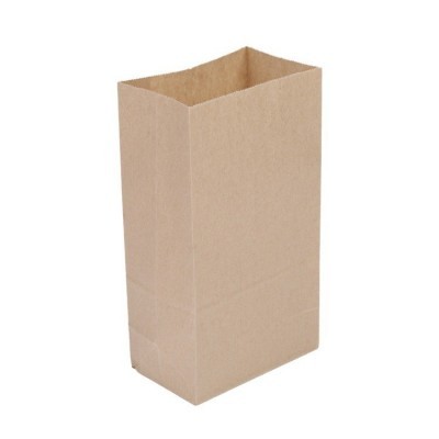 现货年货食品牛皮纸方底外卖打包袋面包吐司汉堡袋一次性 收纳纸袋图5