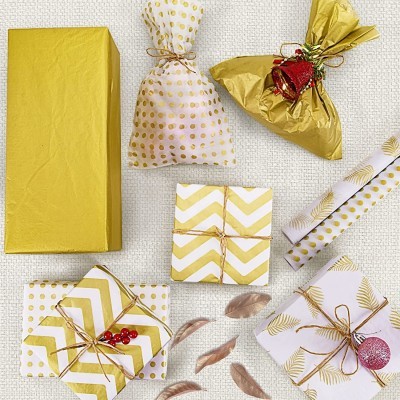 跨境亚马逊热销17克金色装袋雪梨纸派对金属拷贝纸50*35CM现货图3