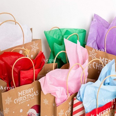 彩色薄页纸 现货45色可选 礼盒内衬薄纸 彩色拷贝纸图2