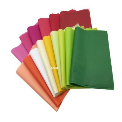 彩色薄页纸 现货45色可选 礼盒内衬薄纸 彩色拷贝纸图3