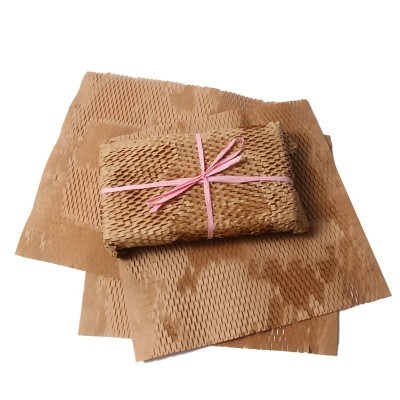 源头工厂100张可降解打包网状环保防撞缓冲化妆品鲜花包装蜂窝纸图3