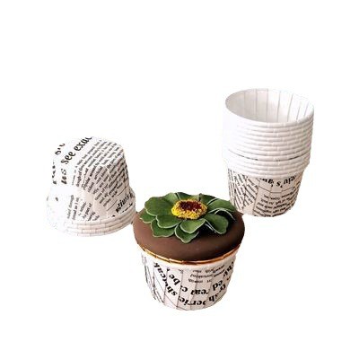 白色报纸烘焙纸杯卷边杯子蛋糕纸杯麦芬纸杯面包纸托防油纸托图3