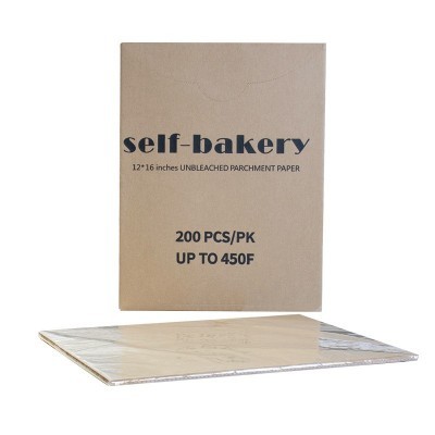 本色烘焙纸200片12x16英寸不粘硅油纸未漂白烘焙羊皮纸厨房吸油纸图2
