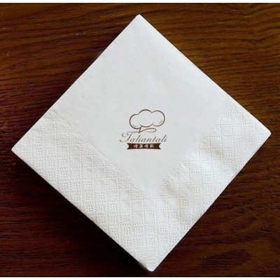 肯德基餐巾纸 正方形方巾纸 西餐厅咖啡厅纸巾中空纸230*230图2