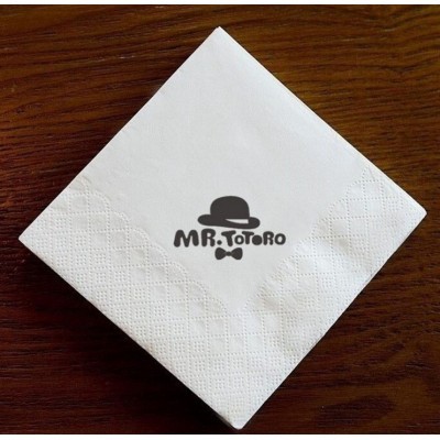 肯德基餐巾纸 正方形方巾纸 西餐厅咖啡厅纸巾中空纸230*230