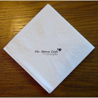 肯德基餐巾纸 正方形方巾纸 西餐厅咖啡厅纸巾中空纸230*230图5