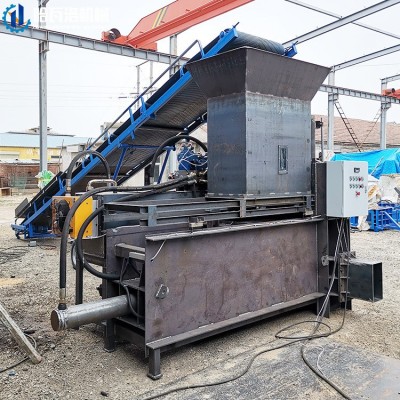 木屑碎纸屑打包机 三缸液压木刨花套袋机 酒糟稻壳打包机厂家图4