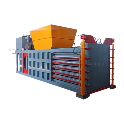 废纸箱纸盒压缩打包机 秸秆牧草打捆机 半自动卧式打包机图2