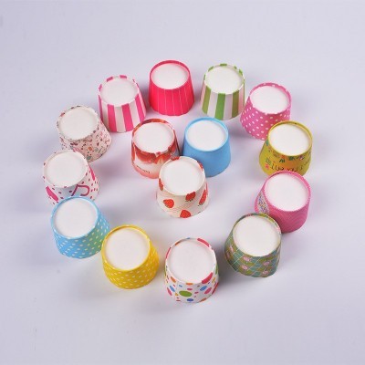 可批发 小号西点蛋糕马芬杯机制杯烤箱纸杯 蛋糕纸杯多花色厂家图3