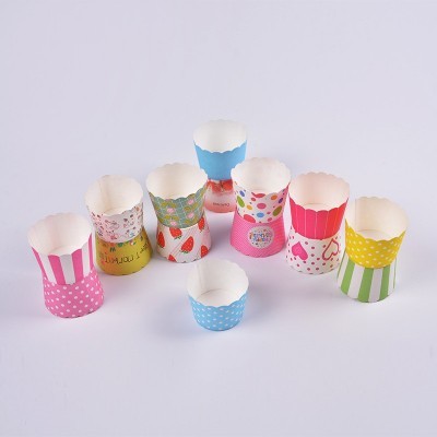 可批发 小号西点蛋糕马芬杯机制杯烤箱纸杯 蛋糕纸杯多花色厂家图4