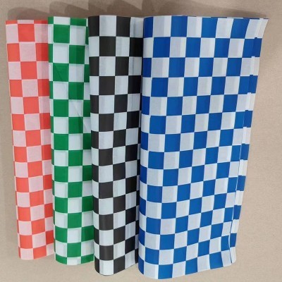 跨境专供防油垫纸油炸小吃隔油纸面包餐盘纸棋盘格防油纸可定制图4