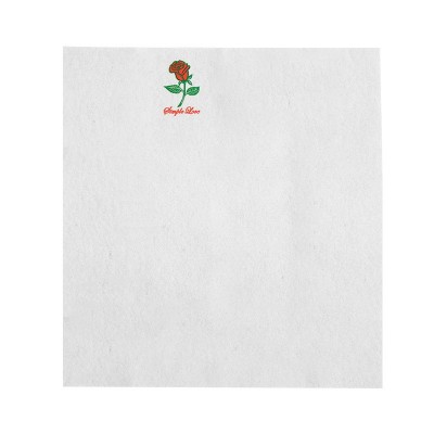 无尘纸餐巾纸可定logo 玫瑰花口袋纸巾 刀叉无尘纸巾图4