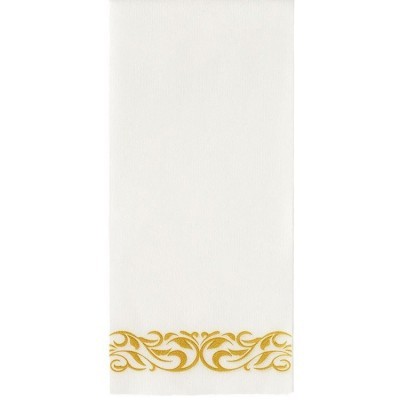 一次性亚马逊热销无尘餐巾纸金色花纹 43*30 25片/50片 现货可定制图2