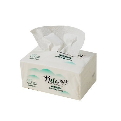 竹山蔗林卫生纸抽纸整箱家用实惠装小包擦手纸面巾纸餐巾纸巾60包图3