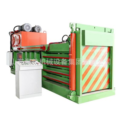 卧式废纸塑料瓶液压打包机编织袋饮料瓶无纺布易拉罐压缩打包机图5