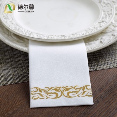订制酒店西餐厅派对广告纸巾 订做印花刀叉纸巾 折叠餐巾纸无尘纸图5