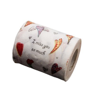 纯木浆卷纸 彩色餐巾纸巾 酒店餐厅广告派对双层可印LOGO卷纸图4