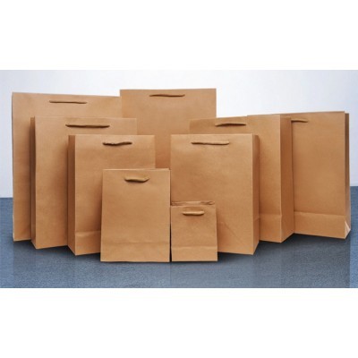 衣服手提袋环保牛皮纸袋定制纸质购物袋子小礼品盒包装袋批发定做图3