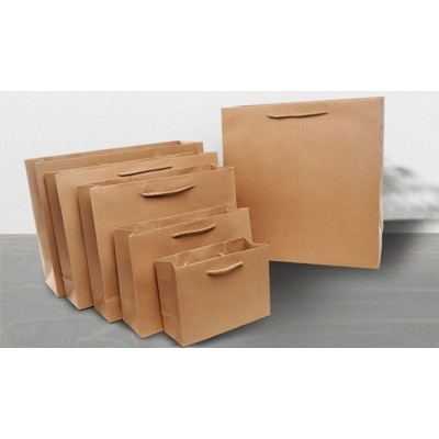 衣服手提袋环保牛皮纸袋定制纸质购物袋子小礼品盒包装袋批发定做图2