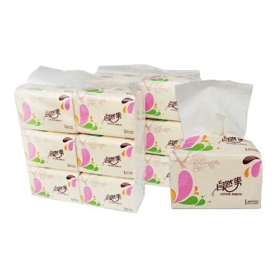 抽纸巾 抽取式面巾纸 三层餐巾纸卫生纸 擦手纸纯美4提2.5kg/件图2