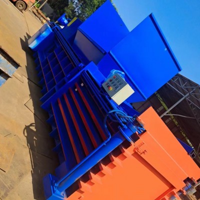 120吨废纸卧式打包机废铁皮易拉罐废布料压包机液压打包机厂家图2