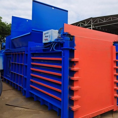 120吨废纸卧式打包机废铁皮易拉罐废布料压包机液压打包机厂家图4