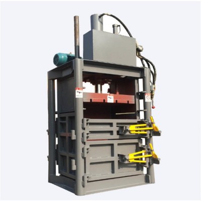 液压打包机立式废纸棉纱废棉厂家供应编织袋衣服半自动打包机图2