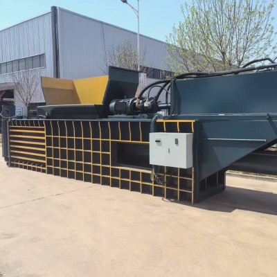 卧式全自动纸箱废纸边角料液压打包机塑料垃圾压缩液压打包机秸秆图4