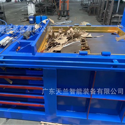 全自动液压打包机 大型卧式废纸编织袋打捆机 布料废料液压打包机图4