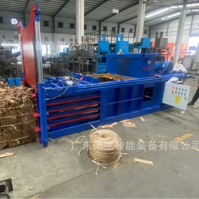 全自动液压打包机 大型卧式废纸编织袋打捆机 布料废料液压打包机图2