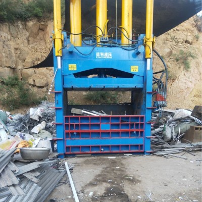 液压打包机不锈钢金属废纸打包大型易拉罐提升门立式压缩打包机图5