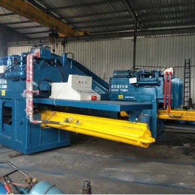 定制卧式废纸打包机 纸塑料易拉罐液压打包机 大型自动打包压缩机图4