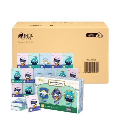 心相印手帕纸三丽鸥联名小包纸巾便携装餐巾纸整箱装包邮批发代发图5