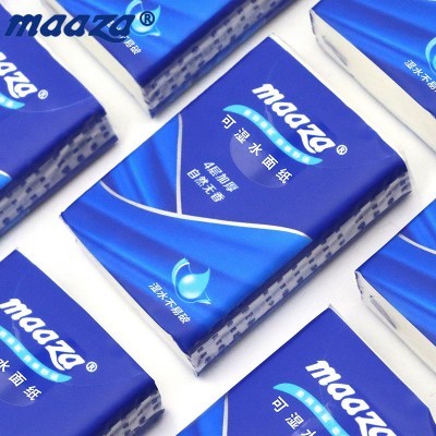 小包迷你可湿水手帕纸巾便携式随身装面巾纸4层6片加厚纸巾厂家图5