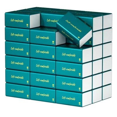 新人专享工厂原木抽纸20包纸巾批发便携装餐巾纸擦手纸抽拿样代发图2