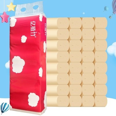 亿植竹卫生纸批发家用无芯卷纸家庭实惠装卷纸厕纸手纸卫生纸代发图2