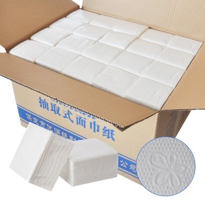 抽纸批发饭店餐巾纸酒店小方抽整箱100包压花纸巾宾馆卫生纸厂家图3