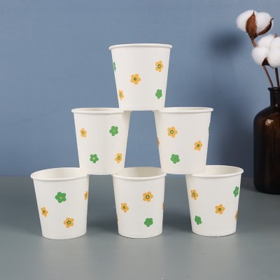 加工定做 一次性纸杯定制加印logo办公室加厚咖啡杯 环保家用水杯图2