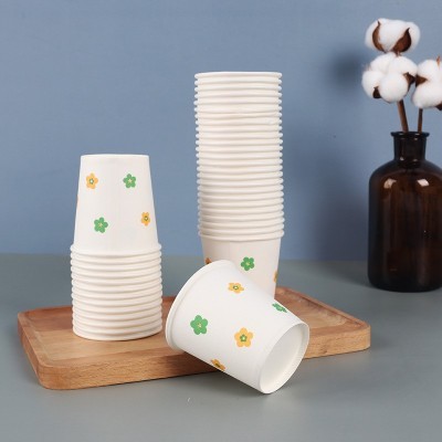 加工定做 一次性纸杯定制加印logo办公室加厚咖啡杯 环保家用水杯图5